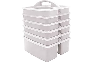 White Plastic Portable Caddy