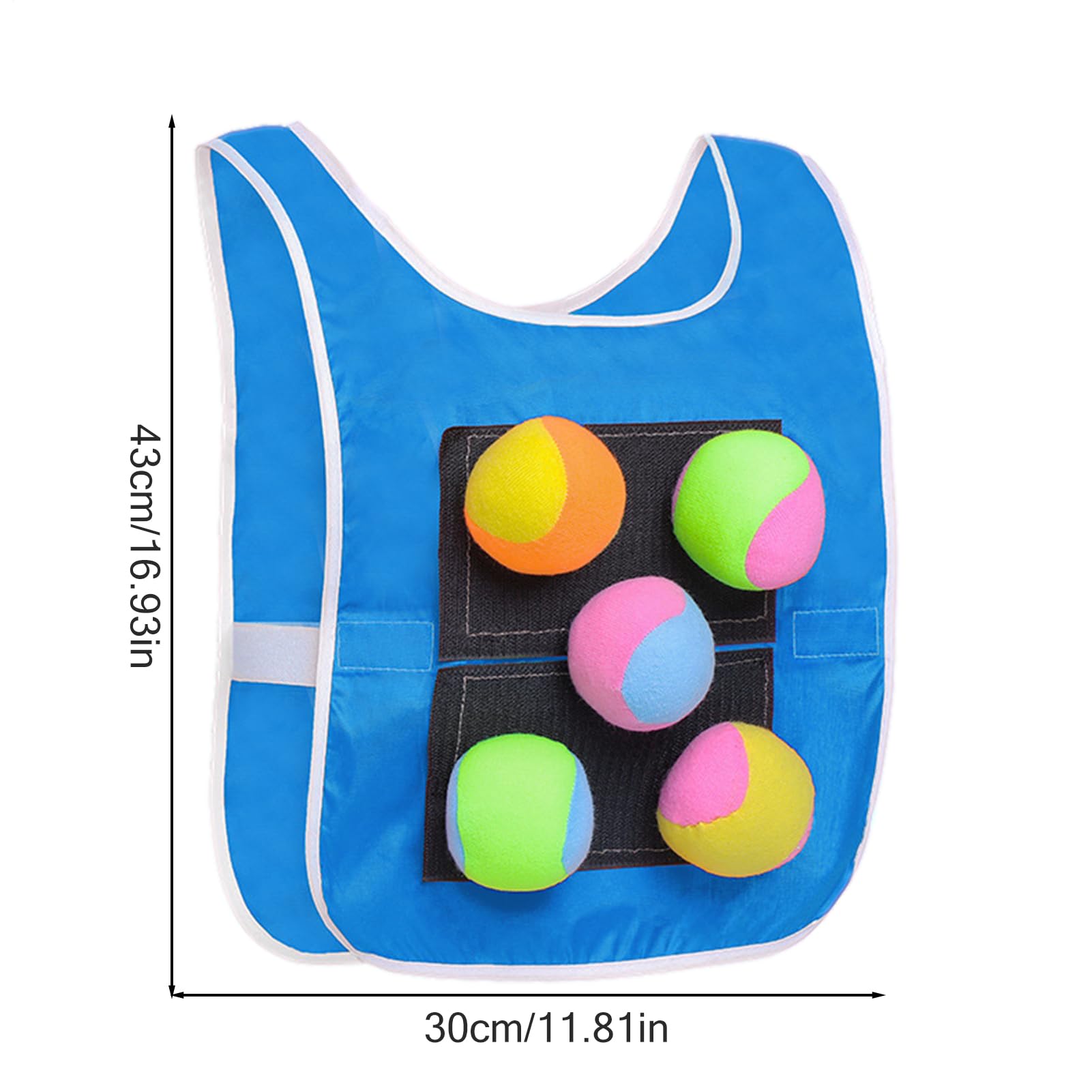 Toys Outside Dodgeball | Giubbotto Da Palla Appiccicoso All'aperto | Ball Ball Ball Sticky Gilet | Set Di Giochi Dodgeball | Cattura Palline Di Giocattolo Morbido, Gioco Per L'interazione Genitore-fig
