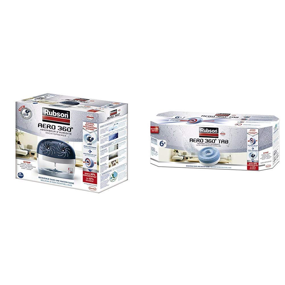 Absorbeur d'humidité Rubson AERO 360 pour un salon sans mauvaises odeurs