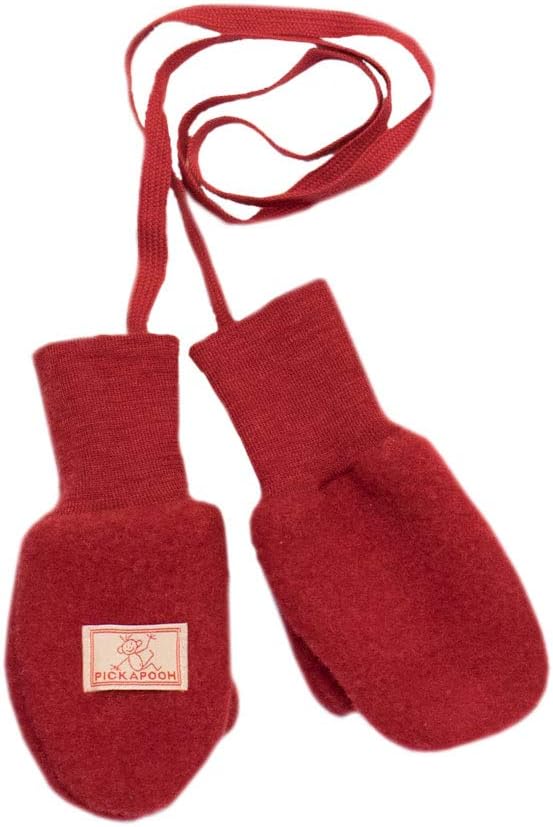 PICKAPOOH Mittens 100% MERINO wool Baby Children fleece gloves arm warmer winter CORD