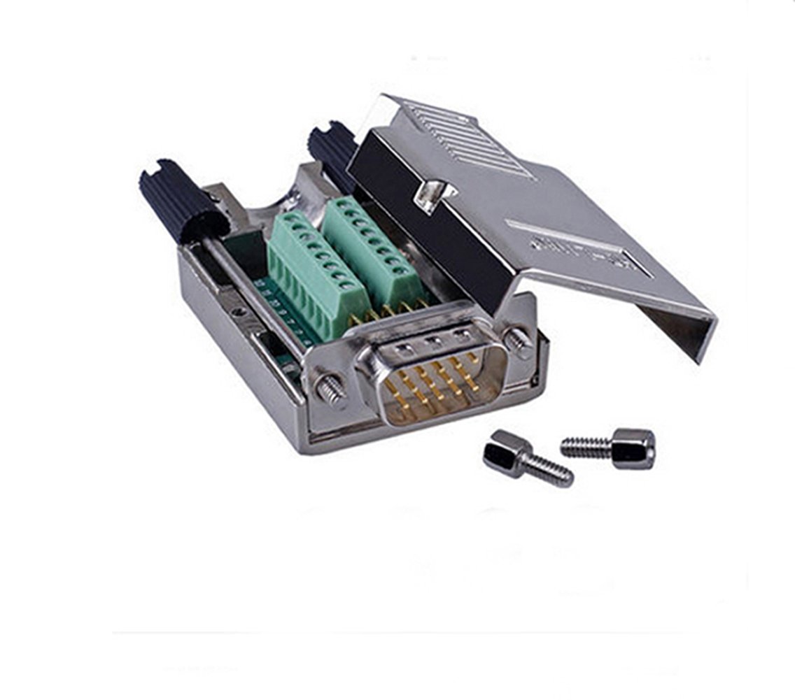 Adattatore da seriale a VGA 9 pin femmina a 15 pin maschio adattatore D9 a HD15 SVGA convertitore cavo