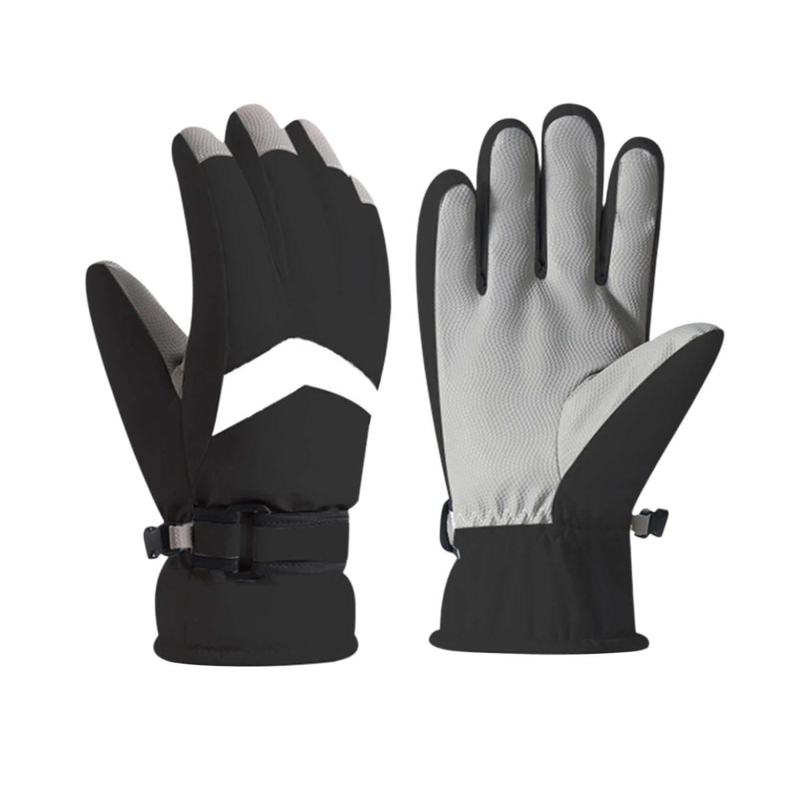 Winter Ski Gloves Men Women Snowboard Waterproof Thermal Fleece Gloves Cold Weather Snow Glove for Sledding Cycling Skiing