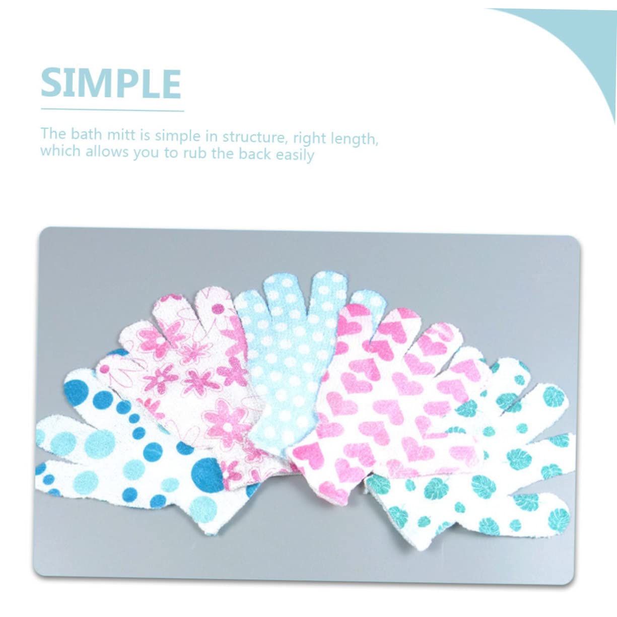 Healeved 30pezzi Guanti Esfolianti Per Bagno Da Poliestere Mittens Per Scrub Corpo Facili Da Pulire e Pratici Per Esfoliare La e Massaggiare Corpo