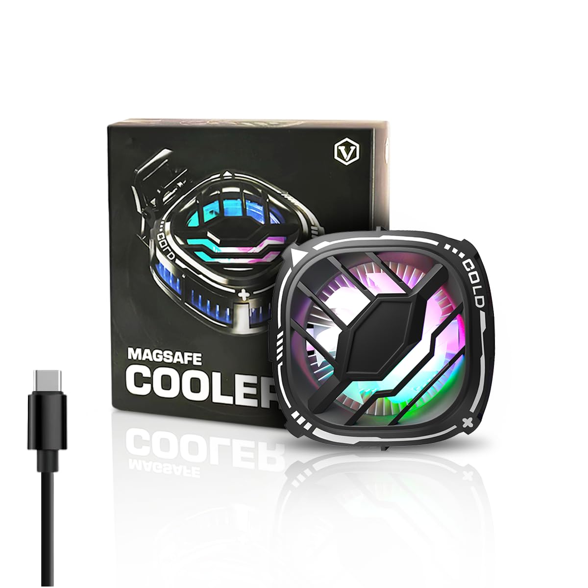 Frost Master Wired Magnetic Instant Mobile Cooler| Cooling pad | Gaming Fan | For Superfast Cooling Enhanced Refrigeration Chip Compatible For iPhones & Android Devices – (1 Year Warranty) Frost Master Wired Magnetic Instant Mobile Cooler| Cooling pad | Gaming Fan | For Superfast Cooling Enhanced Refrigeration Chip Compatible For iPhones & Android Devices – (1 Year Warranty)