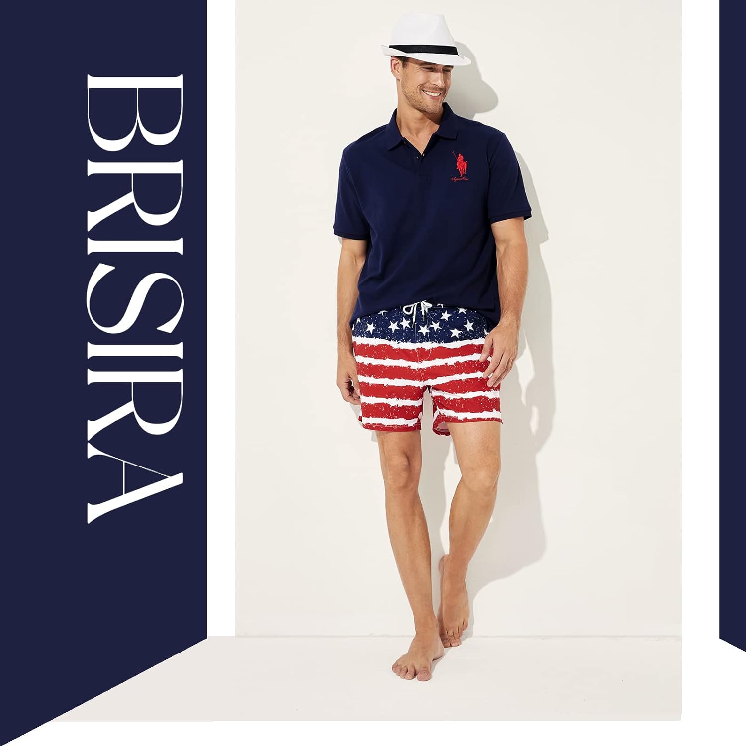 BRISIRA Mens Swim Trunks Bathing Suit 5 Inch Inseam Compression Liner Beach Swim Shorts Swimwear Quick Dry Zipper Pocket - Image 5