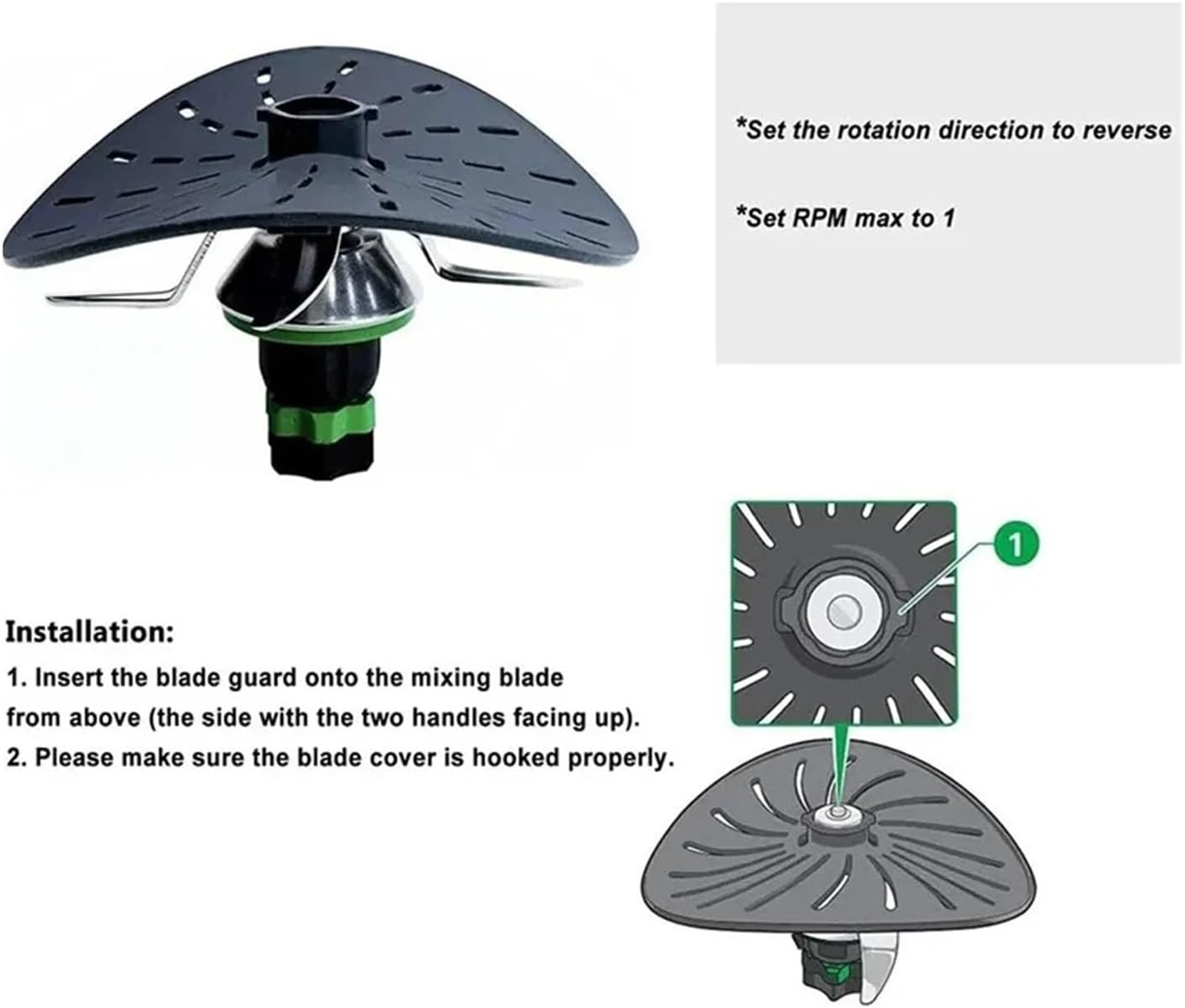 Compatible For Thermomix BIMBY TM5 TM6 TM31 Blade Cover Knife Protector，Compatible With Vorwerk Rotary Processor Bezel Kitchen Tool