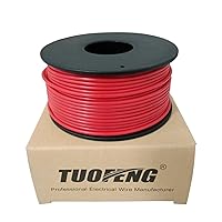 Vista 8 de TUOFENG Cable de conexión de núcleo sólido de 22 AWG, 6 cables de protoboard de diferentes colores de 30 pies cada uno, cable electrónico con PVC
