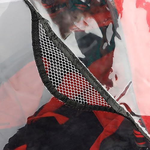 Miniatura 5 de Funda transparente para cochecito de bebé, universal, impermeable, protector contra el viento, nieve, polvo, con ventilación transpirable para la