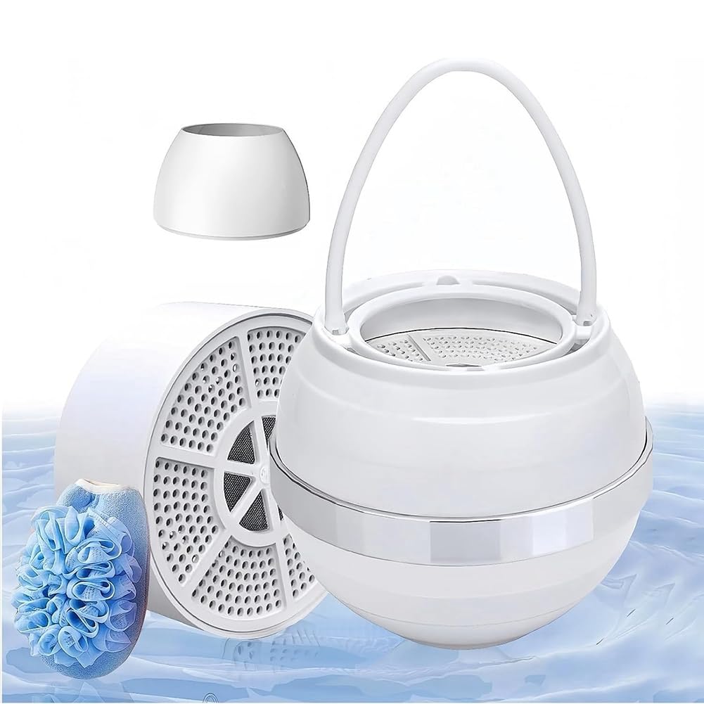 Hndhbfgrt Upgrade Bath Filter for Health of Sensitive Skin, Body, Hair Hard Water Softener