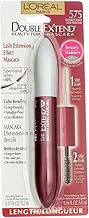 Loreal Paris Double Extend Beauty Tubes Blackest Black Mascara -- 3 per case.