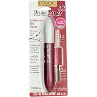Vista 1 de Loreal Paris Double Extend Beauty Tubes - Máscara negra más negra, 3 por caja.