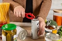 Vista 4 de KUHN RIKON Abrelatas suizos 5 en 1, rojo, plástico