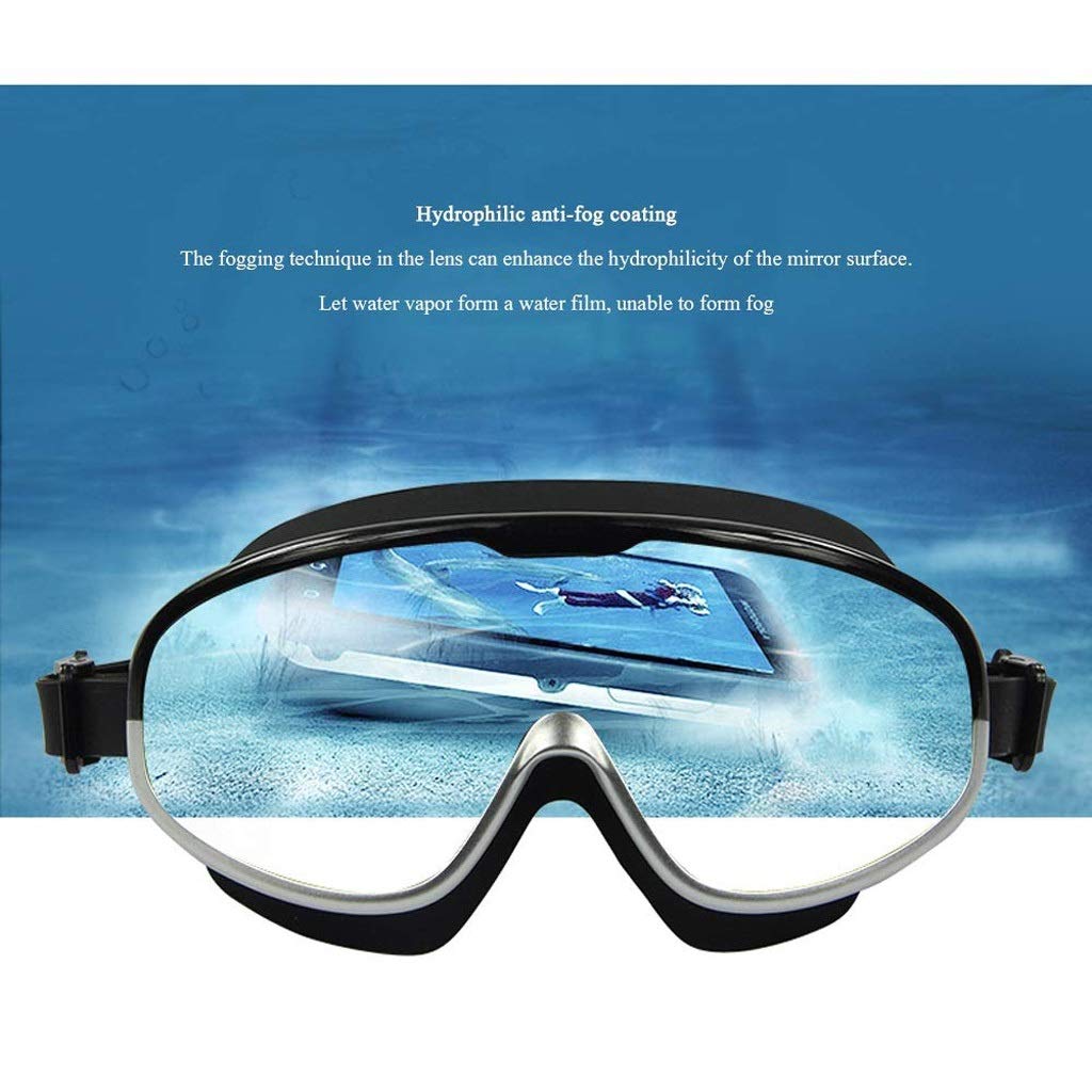 Occhialini da nuoto - Nessuna colatura occhialini da nuoto Anti protezione di nuotata del Triathlon Glasses for Adulto Uomini Donne gioventù(3-Pack)