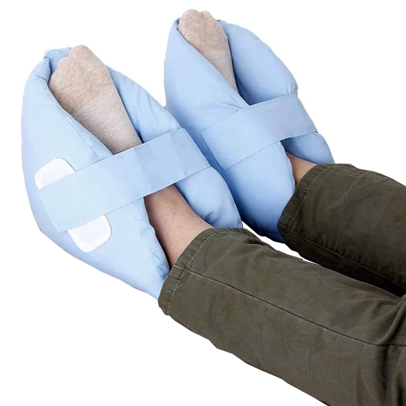 Almohadas protectoras de talón, protector de talón de tacón de lomo, protector de tendón de Aquiles para la prevención de úlceras por presión, cubierta de corrección de pies ancianos
