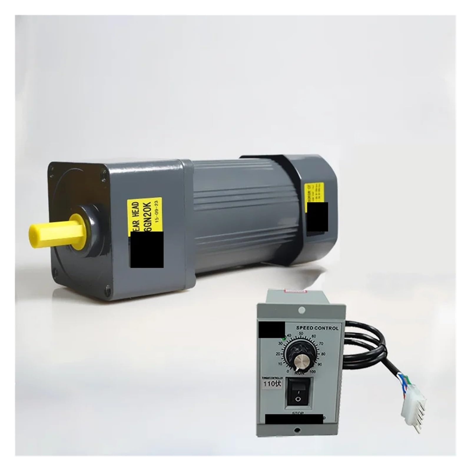 Motor asíncrono 6IK200RGN-AF de engranajes CA con regulador velocidad 200W 110V monofásico alto par ajustable | 0-67RPM