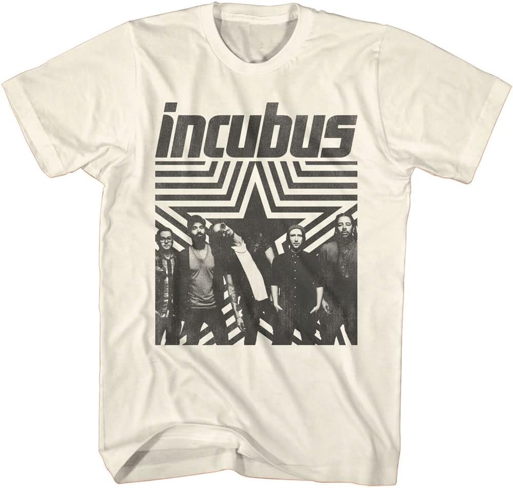 American ClassicsIncubus T Shirt Band Photo Star Mens Short Sleeve T Shirt 90s Music Vintage Style Graphic Tees