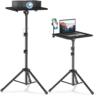 Projector Stand Tripod,Laptop Tripod Projector Stand Adjustable Height 22 to 47 Inches, Projector Tripod Stand, Tripod for Porjector, Projector Stand for Outdoor Movies