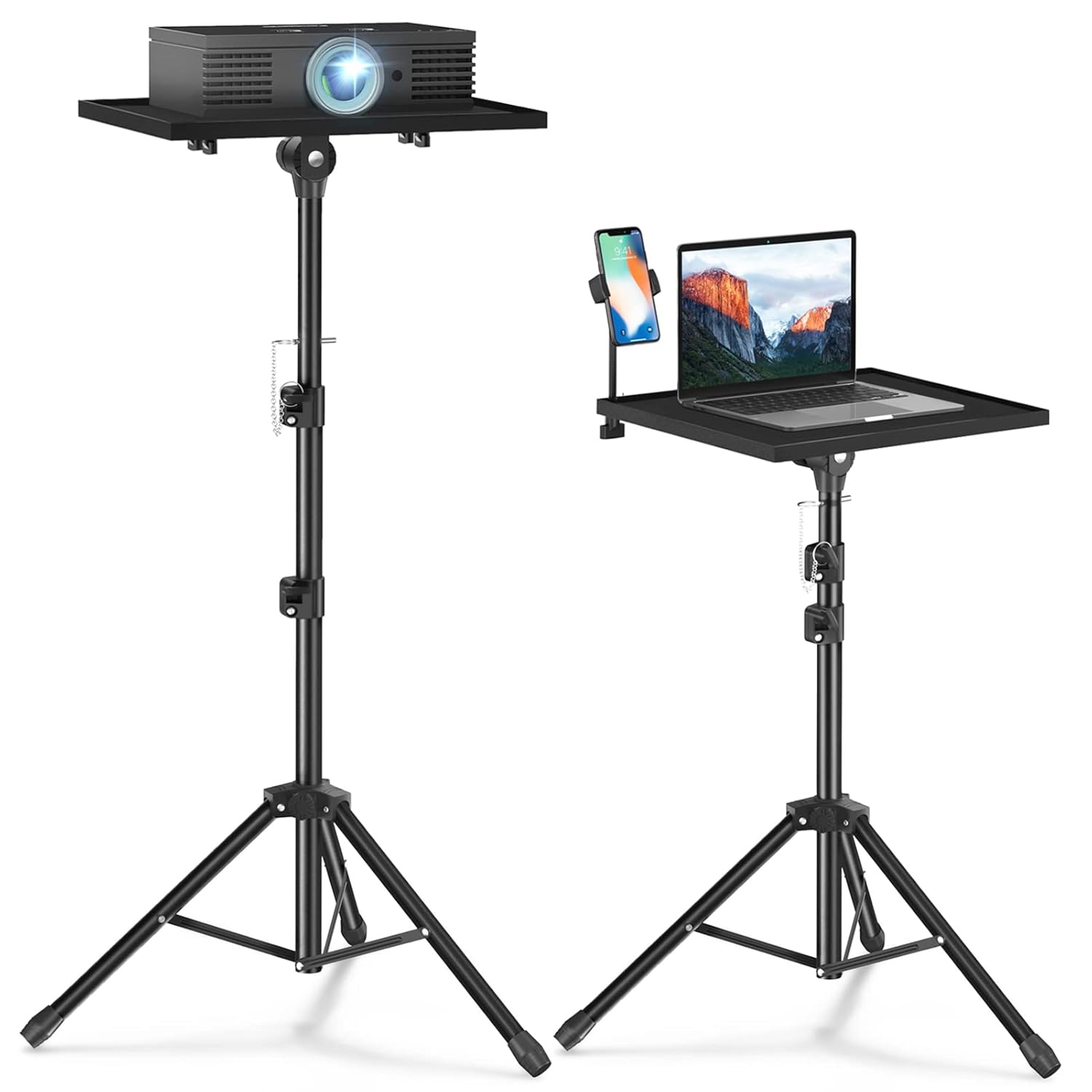 Projector Stand Tripod - Laptop Tripod Projector Stand Adjustable Height 22 to 47 Inch Projector Tripod Stand Tripod