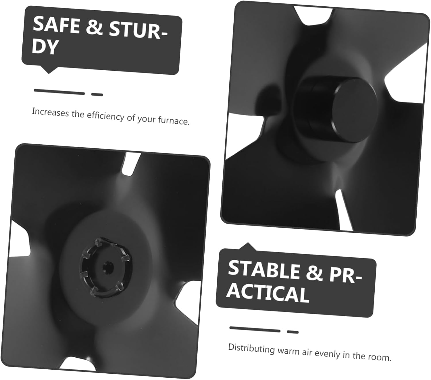 Ciieeo Stove Fan Replacement Part for Efficient Heat Powered Fireplace Fans Quiet Operation Easy Installation