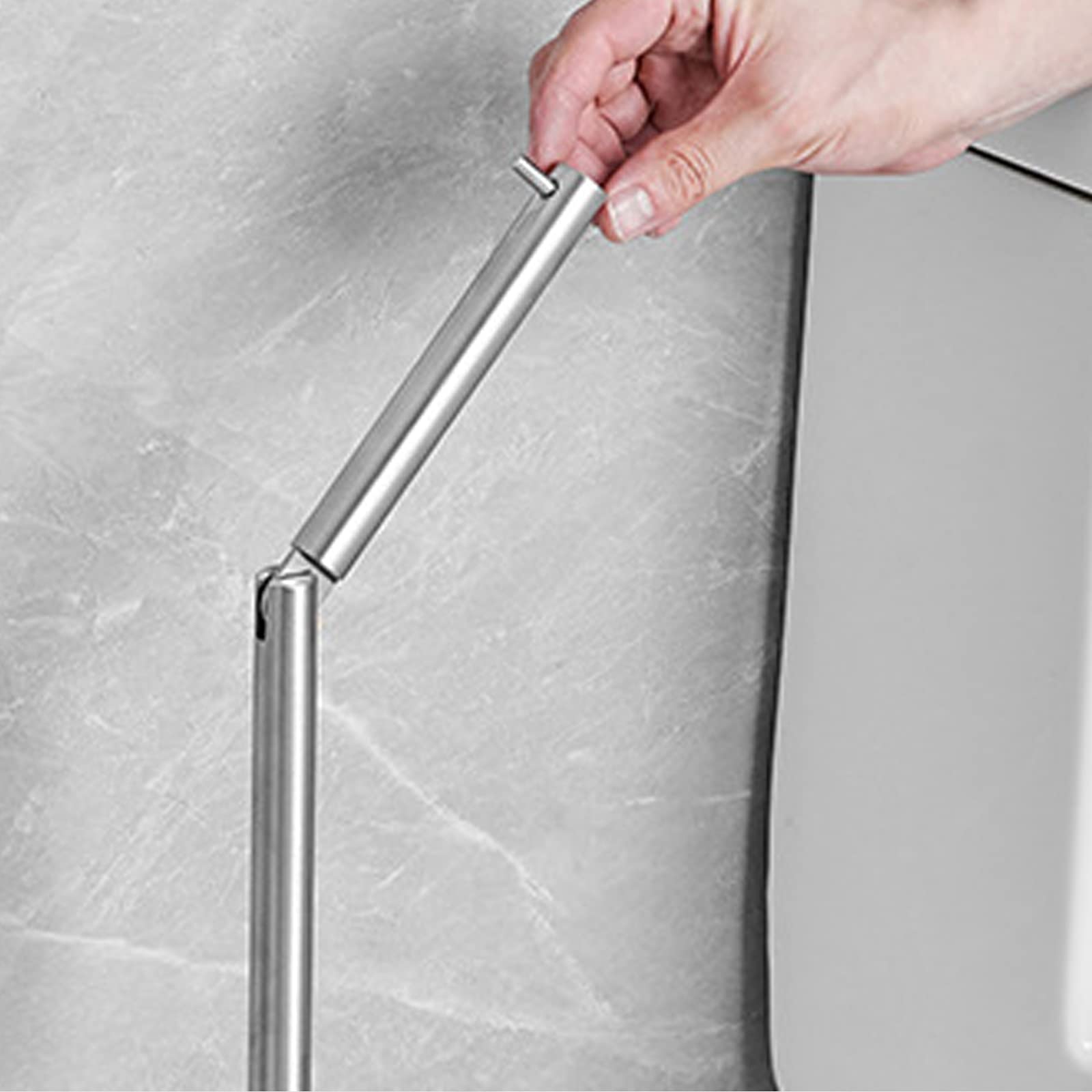 Toilettenpapierhalter Freistehend Aus Edelstahl SUS304 – Chrom, Schwenkbar, Für Alle Rollengrößen, 55,8 Cm Hoch