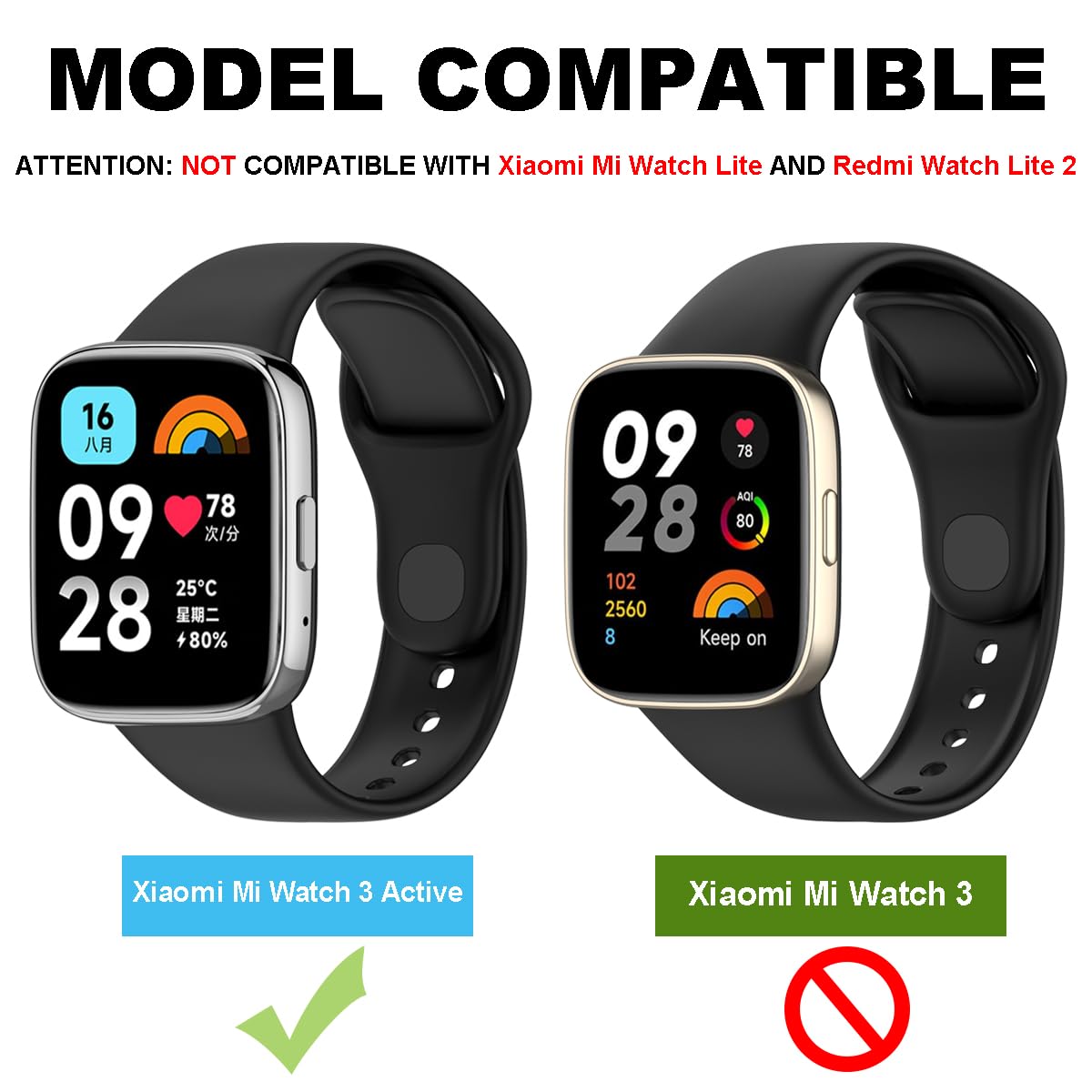 Pulseras Deportivas de Colores Compatibles con Redmi Watch 3 Active, Suaves y Transpirables Liberación Rápida (6 Piezas)