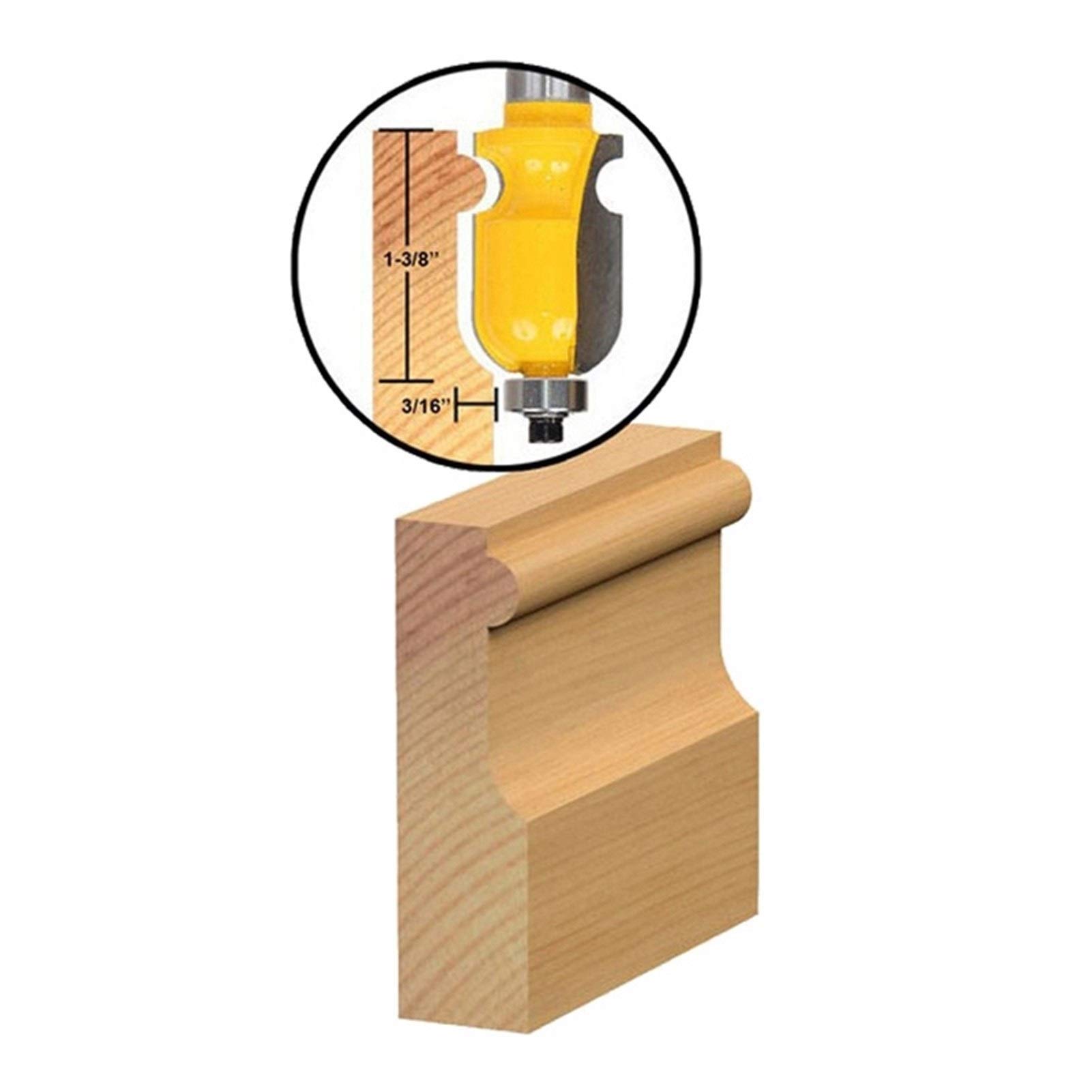 Fresa DIY Estante de moldeo bandas de borde de la carpintería Herramientas fresa Broca Mesa lateral de taladradora CNC Puerta cuchillo Transformación de Madera