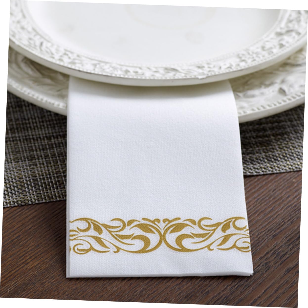 100piezas Servilletas de Papel Motivos Dorados Servilletas para Cena Fiestas de Cumpleaños y Despedidas de Soltera Unidades