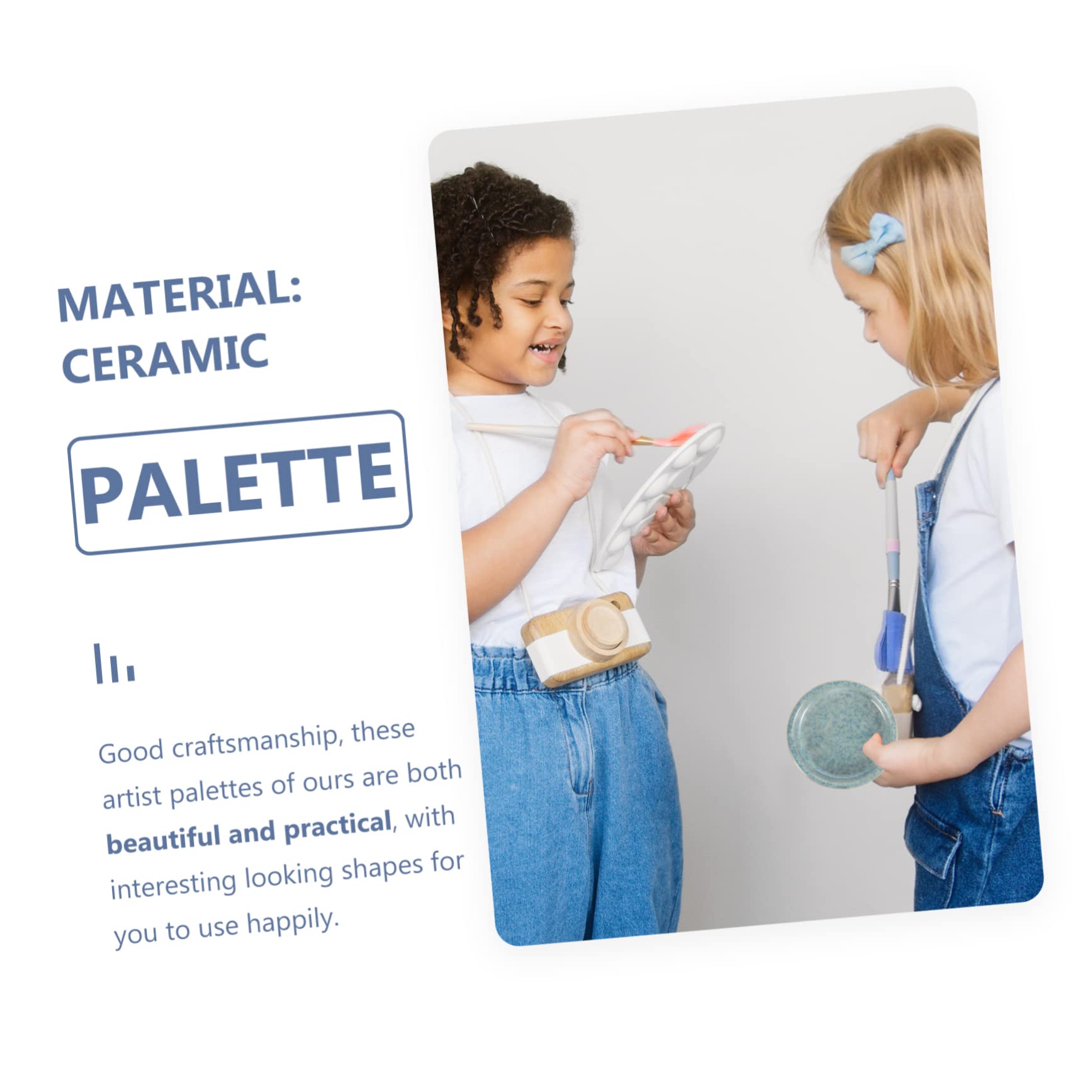 Keramik Mischpalette 1 Satz 5-lagig Stapelbar für Kinder