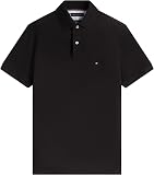 Tommy Hilfiger Men’s Short Sleeve 1985 Regular Fit Polo Shirt, Black (Black), XS - 6