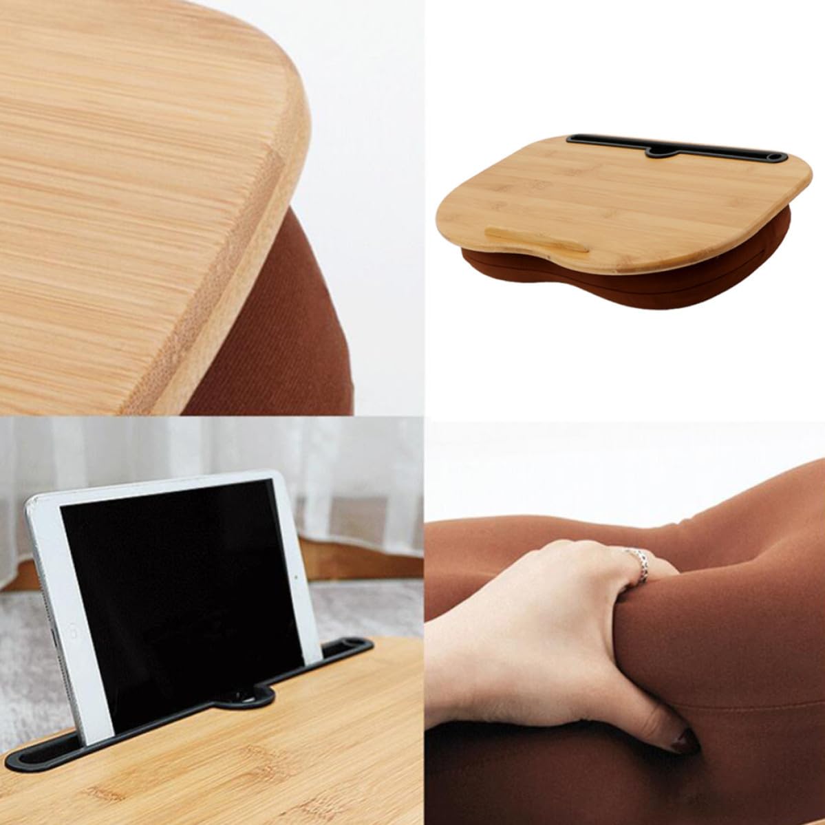 Homoyoyo Tavolino Multifunzione per Tablet e Laptop, Bambù, Leggero