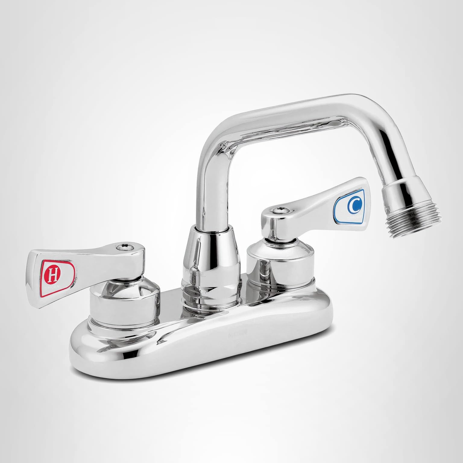 Moen Commercial M-DURA Chrome Two-Handle 4-Inch Centerset Utility
