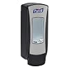 PURELL ADX-7 Push-Style Hand Sanitizer Dispenser, Chrome/Black, for PURELL ADX-7 700 mL Sanitizer Refills (Pack of 1) 8728-06
