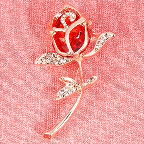 Broche de rosa durável rosa broche broche feminino corpete elegante popular acessórios de casamento