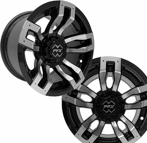 Miniatura 3 de ProFormX Chaos Bronze 14" Golf Cart Wheels and Tires Combo Package -Set of Four 20540-14 Classic Pro Street Tire on 14x7 Bronze Rim. Fits Club Car,