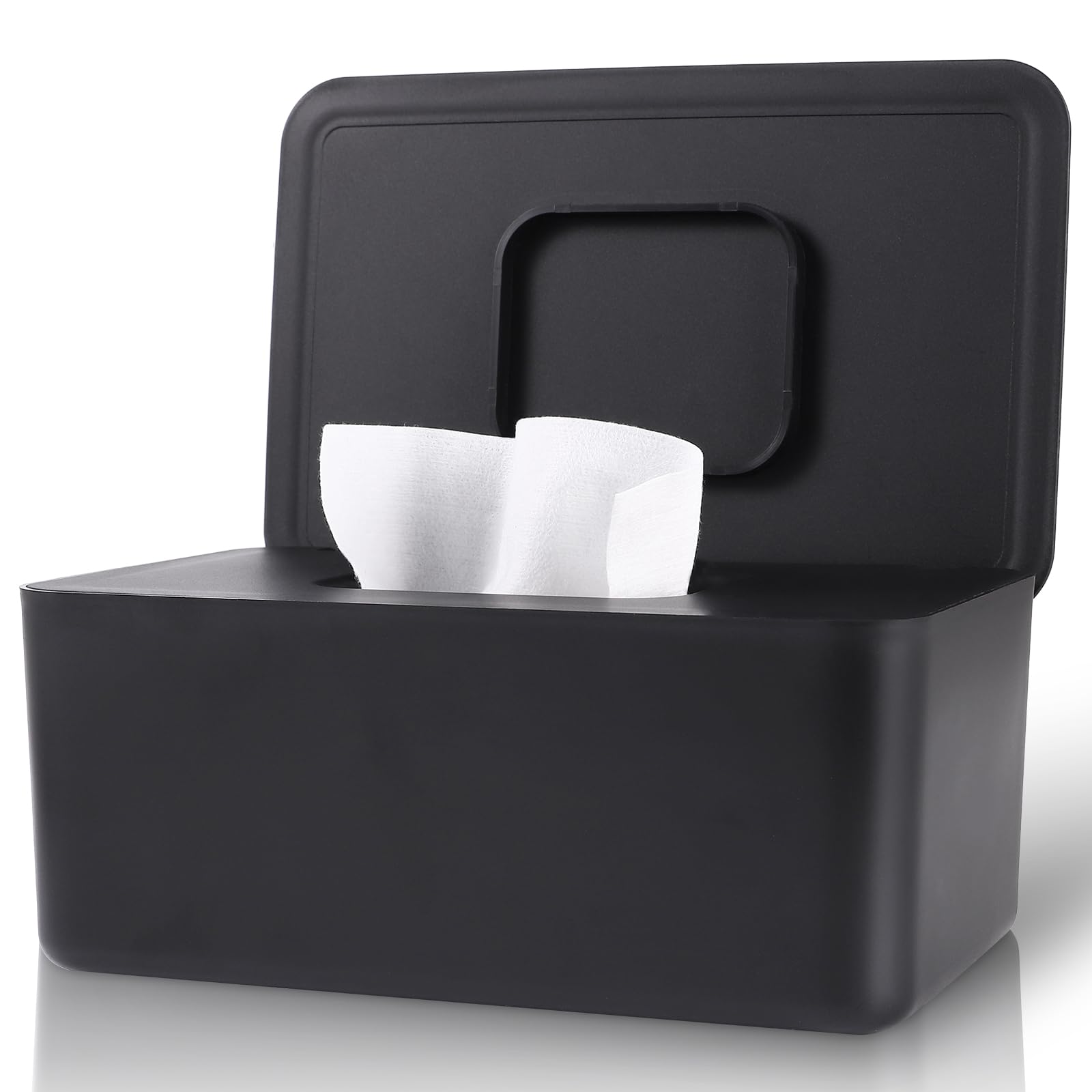 LEQXGO Baby Wipes Dispenser, Wipes Dispenser Baby Wipes Case, Baby Wipe Holder for Fresh Wipes, Non-Slip Wipes Case, Wipe Container with Sealing Design Lid (Black)LEQXGO Baby Wipes Dispenser, Wipes Dispens…