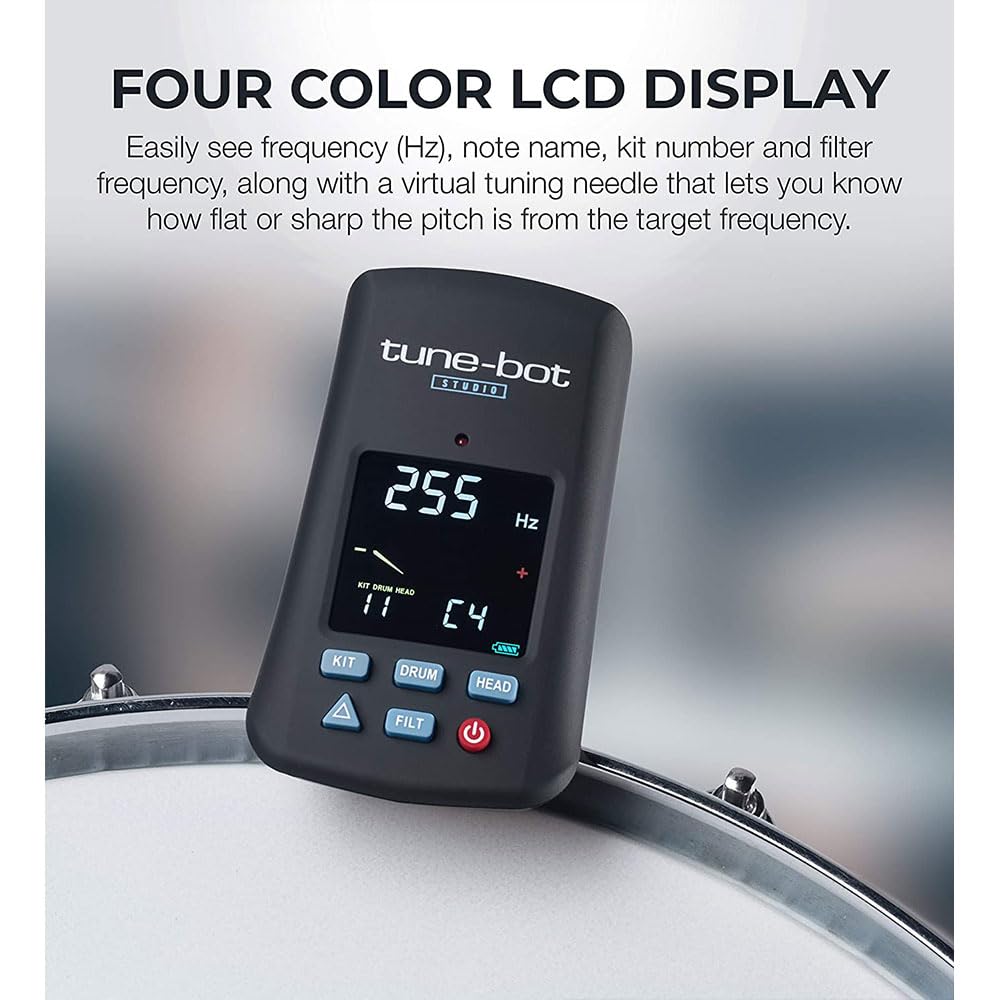 Amazon.com: Tune-Bot Studio TBS-001 Digital Drum Tuner - Clip-On