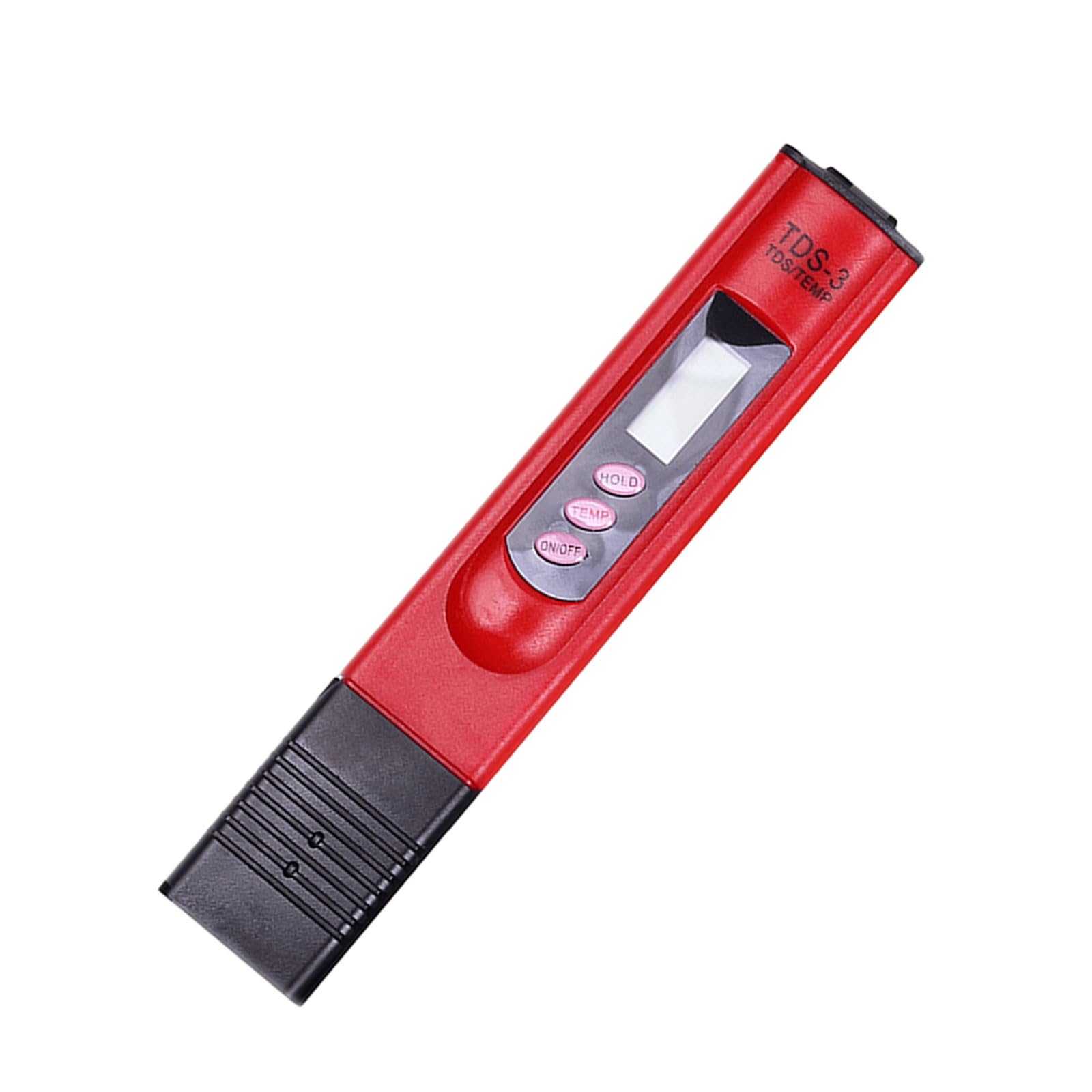 Carotoe Red Portable Water Meter Pen With Dissolved Solids Reading, Lcd Display And Temperature Check For Tap And Filter Use Ppm Checker Dissolved Solids Meter Tap Filter Aquarium Pool Drinking Home Hold