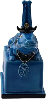 Amazon.co.jp: 美濃焼 青釉オーナメント セベク（ワニ）古代エジプトの