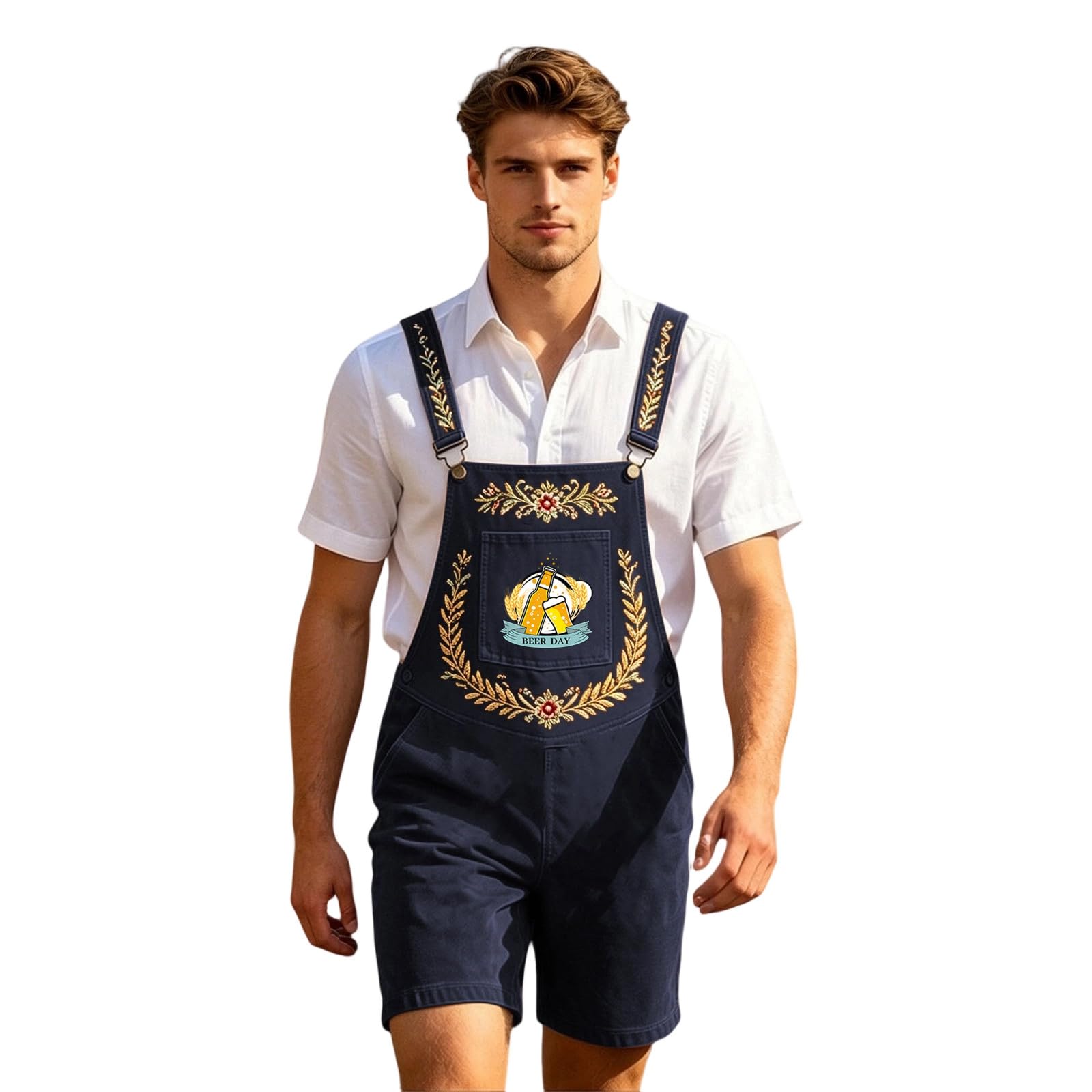 Shorts cómodos y transpirables con tirantes para festivales y días de verano 4