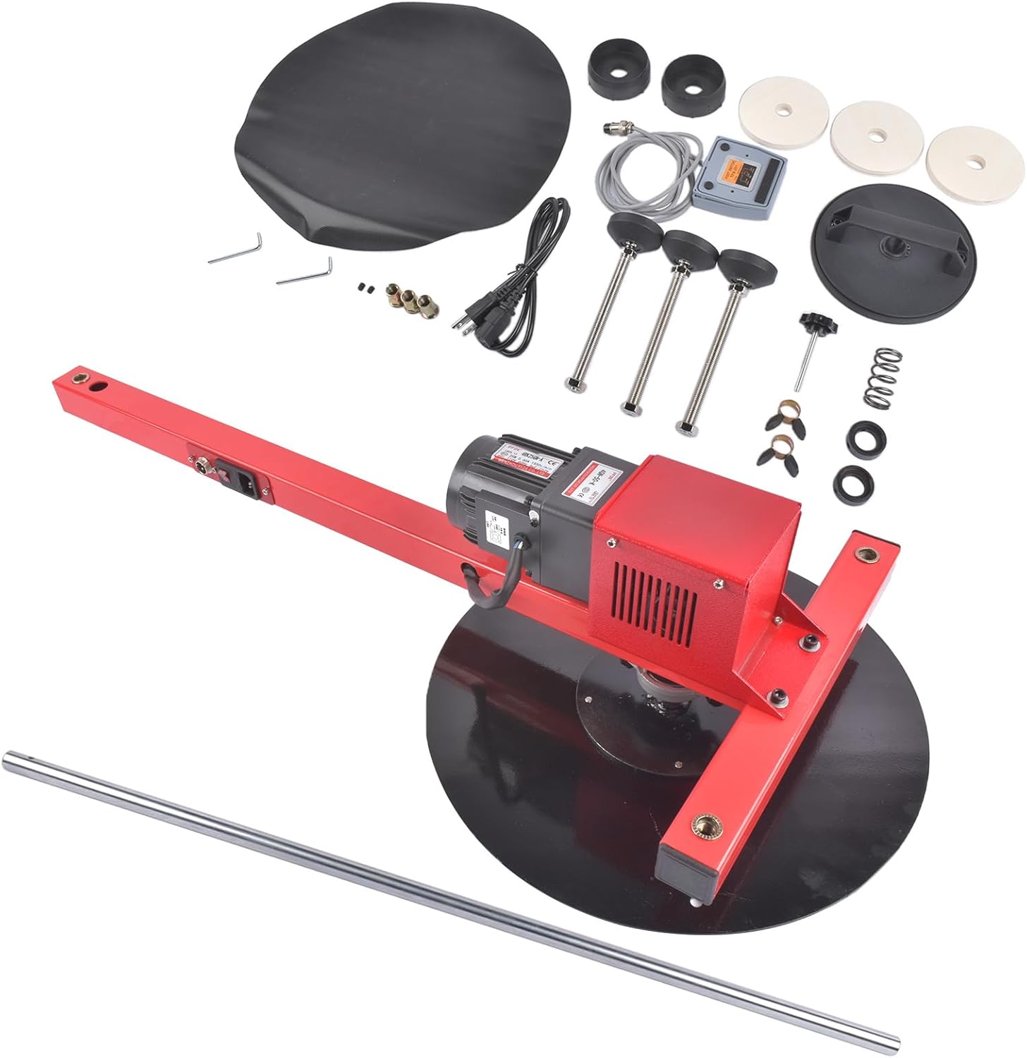 110V Electric Stretch Film Wrapping Machine,Wrap-Around Stretch Film Wrapping Machine Replacement for Stretch Film ≤ 27.5", Foot Pedal Control for Packing & Shipping