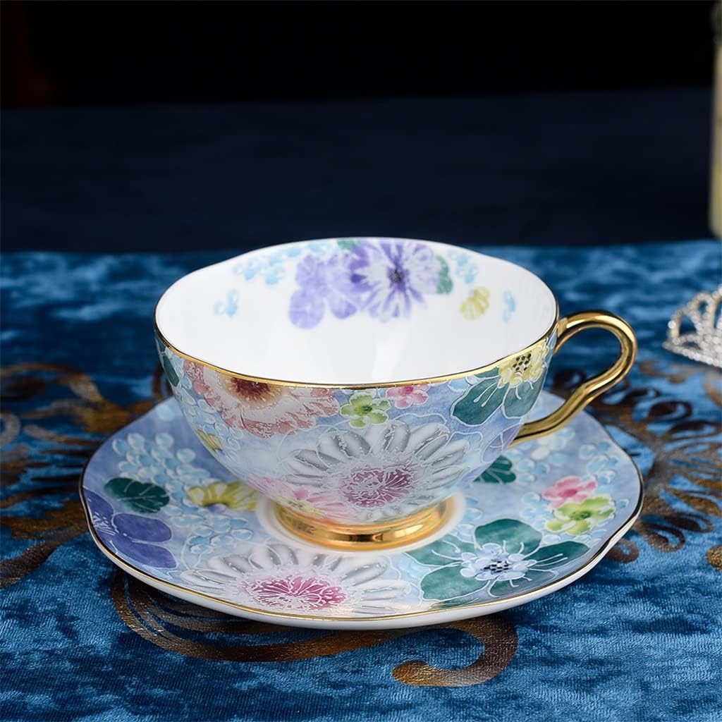 European After Noon Table Ware Tea Time Coffee Cup and Saucer Sets Wedding Gifts for Guests