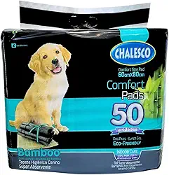 Chalesco Tapete Higiênico Para Cães Confort Bamboo 50 Unidades