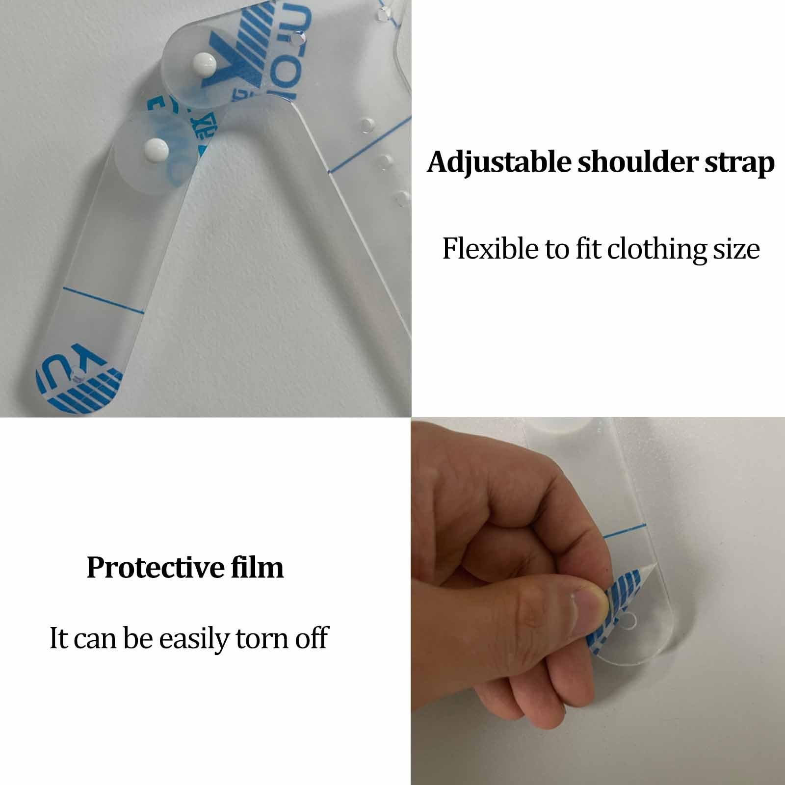 Perchas Transparentes para maniquí, Soporte Ajustable para Camisas, Percha de Moda para Abrigos y Chaquetas, Ideal para boutiques y ferias de fotografía (tamaño: Unisex)(10PCS)