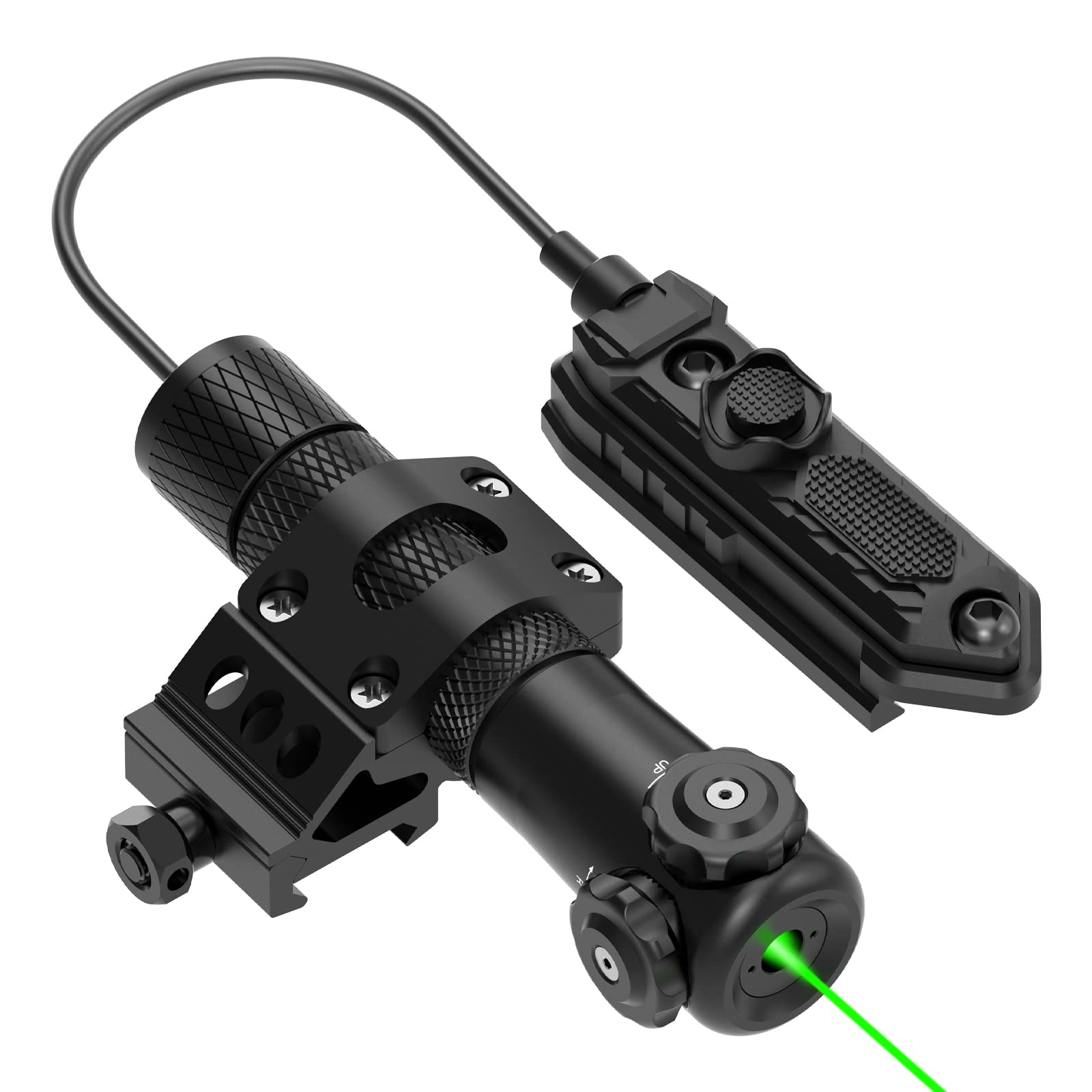 Feyachi Red/Green/Blue Laser Sight Tactical Dot Laser for Rifle with 20mm Picatinny Mount and Pressure Switch Included