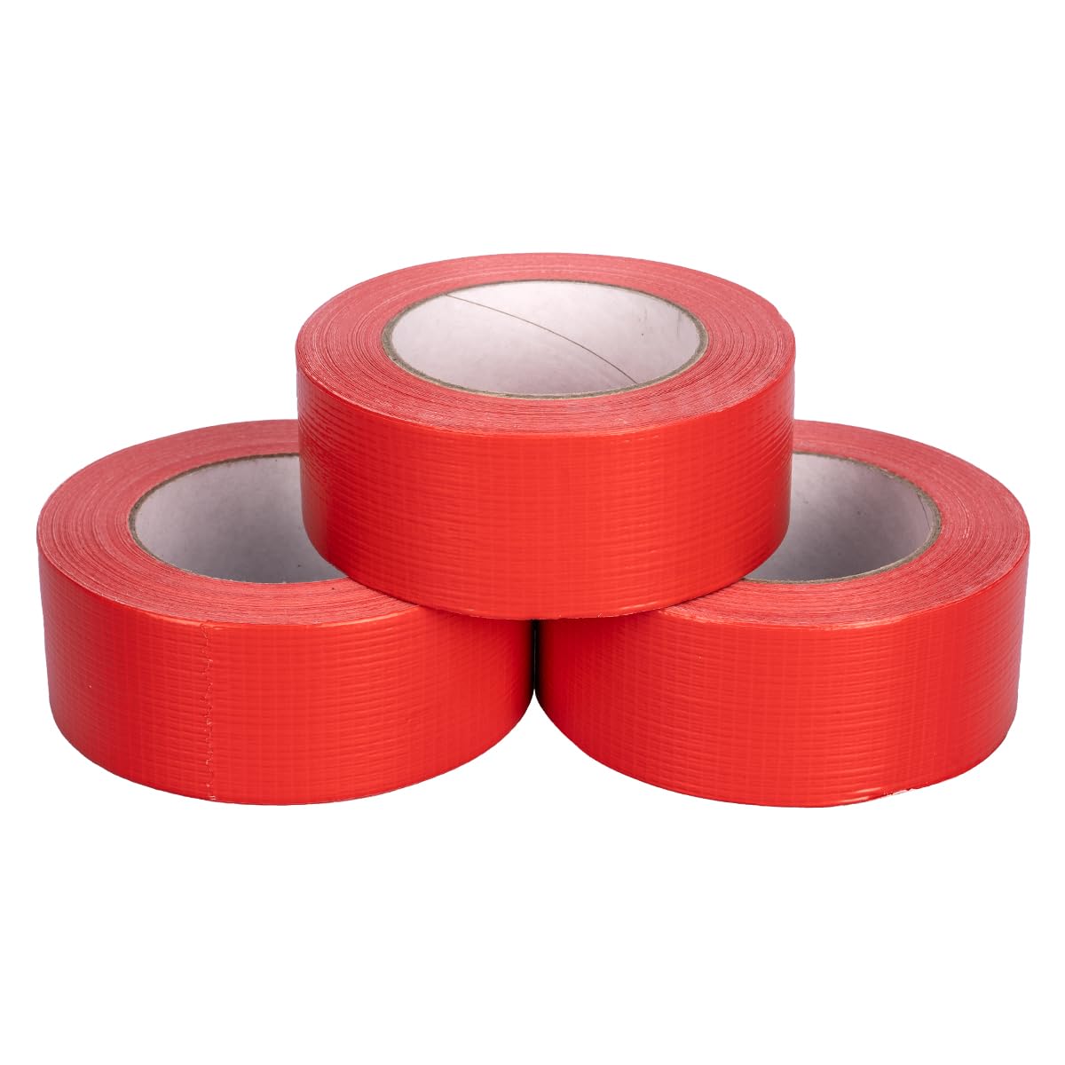 verpacking Zestaw 3 szt. | taśma pancerna premium czerwona [50 m x 48 mm] taśma naprawcza | wysoka siła klejenia | taśma klejąca
