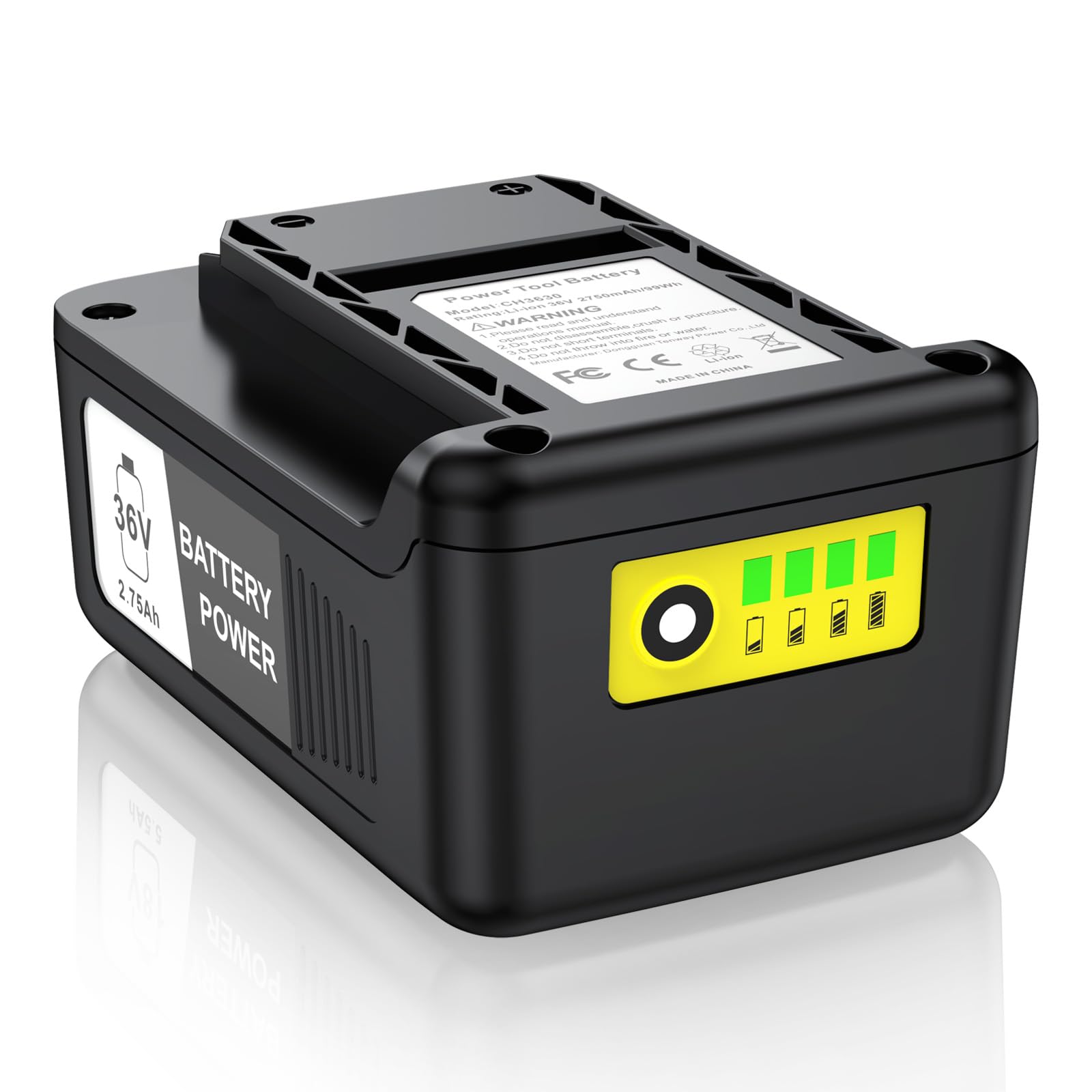 ASUNCELL Batterie de rechange 36 V 2750 mAh pour outils électriques Kärcher - Batteries lithium-ion - Compatible avec le désherbeur Kärcher, la tondeuse à gazon, la pompe à tonneau