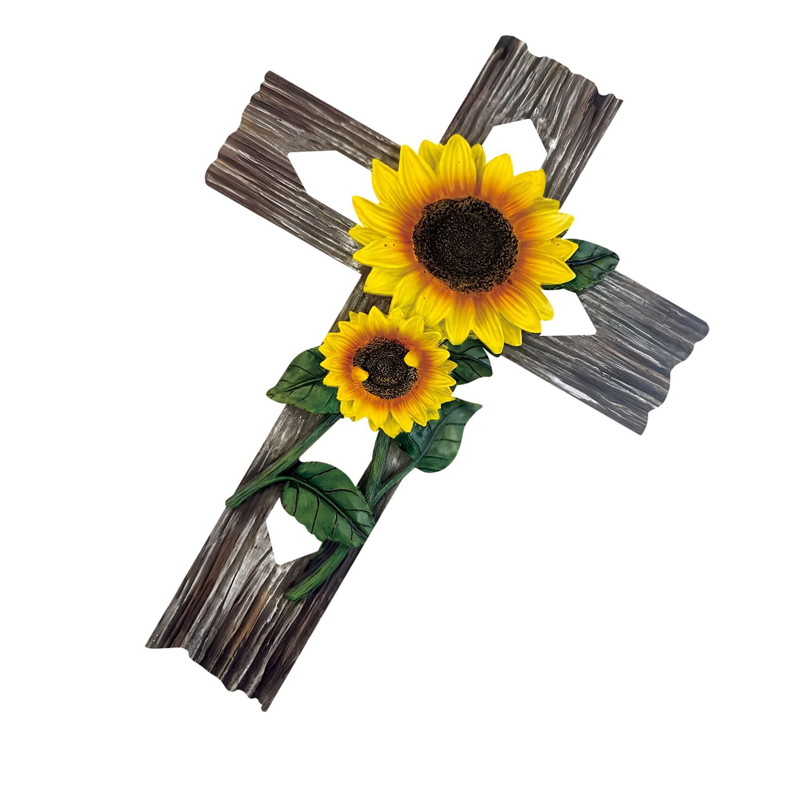 PANGBOER Carved Crucifix Statue Wall Hanging Decors Wooden Crosses Ornament for Entrance Baptisms Decors Easters Religious Gift Religious Wall Hanging Crosses