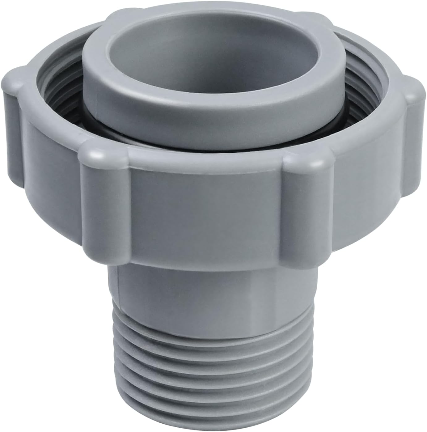 XJJ Swimming Pool Drain Fitting Connects Fit for Coleman Pools,ID1.5-inch Connect To The Bottom Of The Pool, OD1.0-inch.Internal Thread 3/4-inch Connect To The Garden Pipe