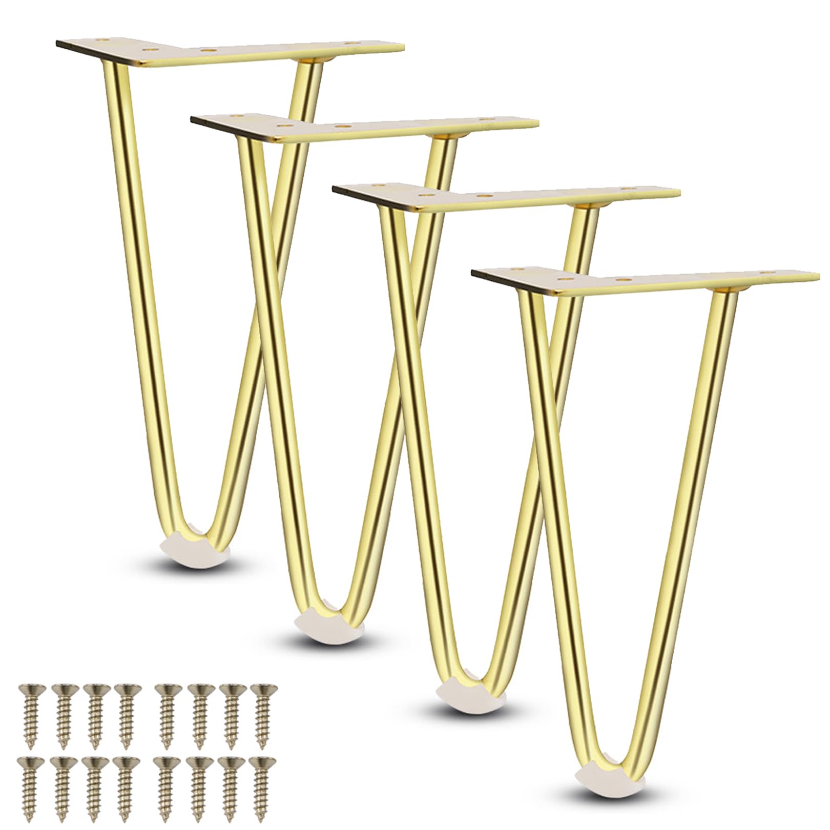 Patas de mesa de horquilla en color oro para renovar tus muebles con estilo