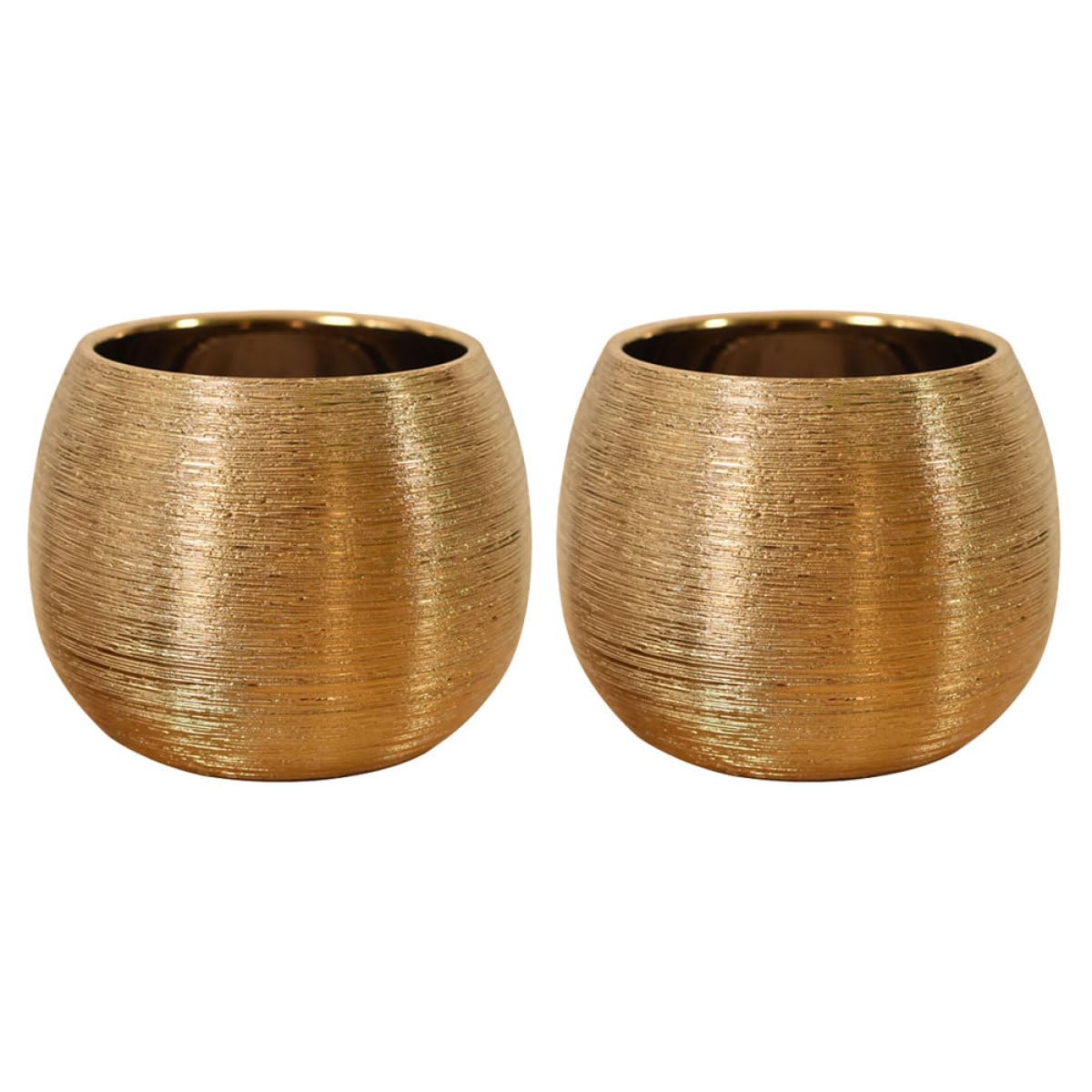 Pots de fleurs de bureau dorés pour illuminer votre espace intérieur